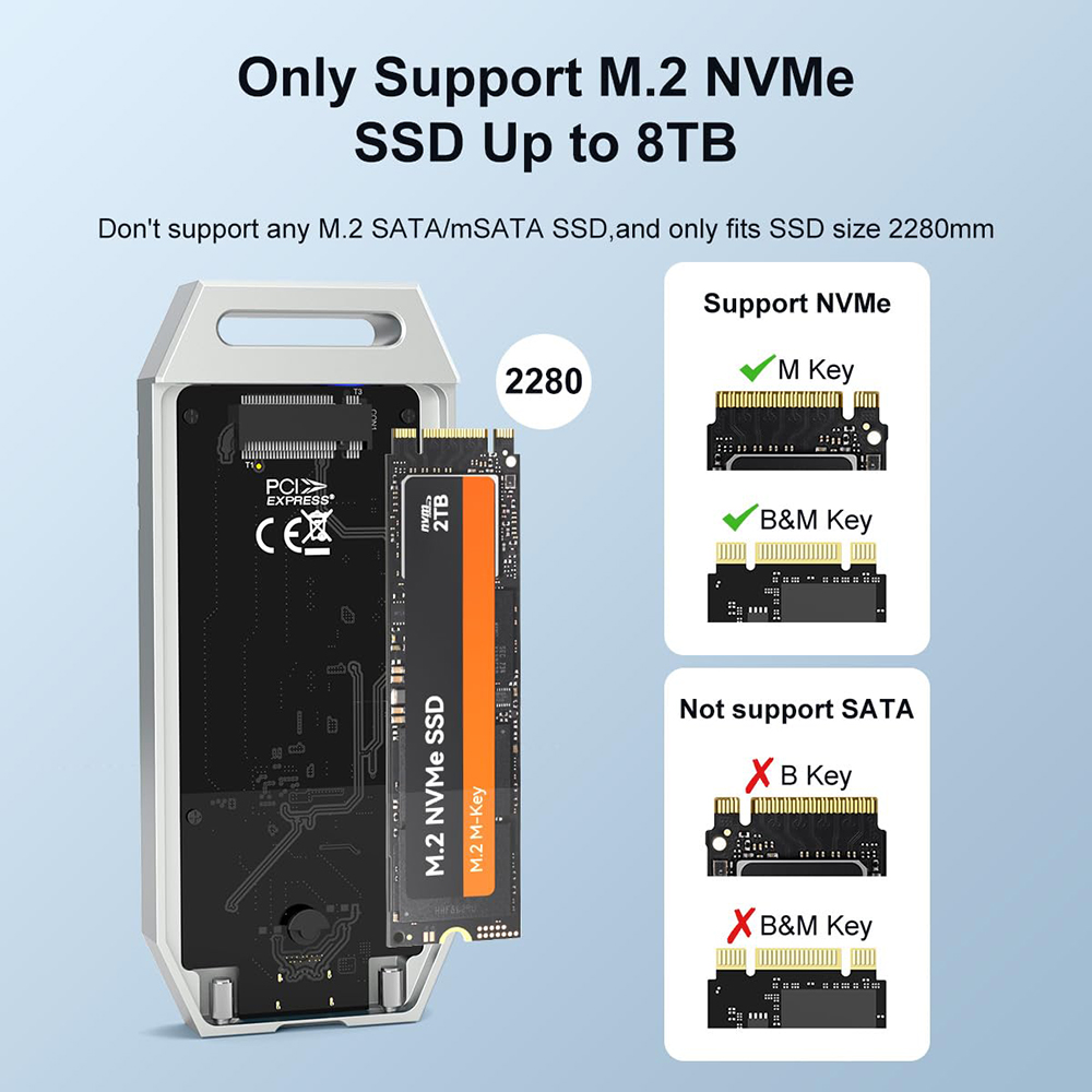 MAIWO NVMe M.2 SSD 인클로저, USB4  - 8Tb M2 Nvme Ssd 리뷰 및 가격